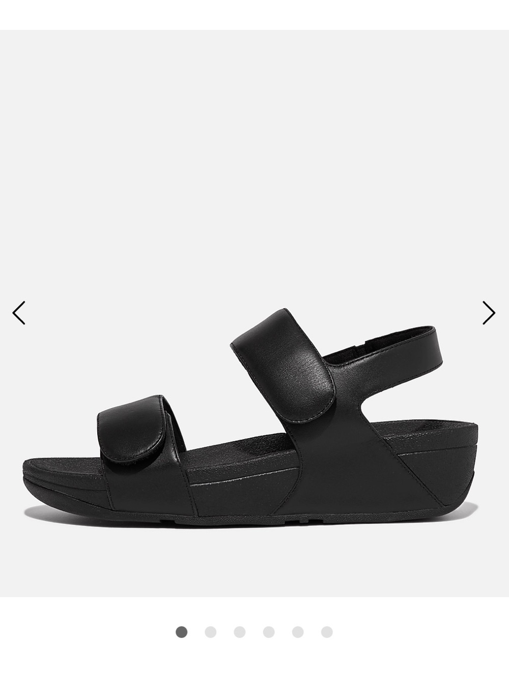Fitflop - LULU Adjustable Leather Sandals (Color: Black, Size: 5)